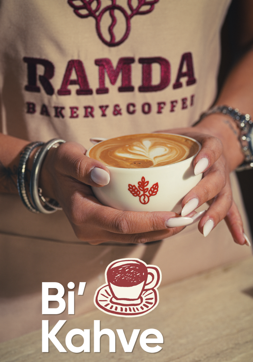 Ramda barista latte sunumu